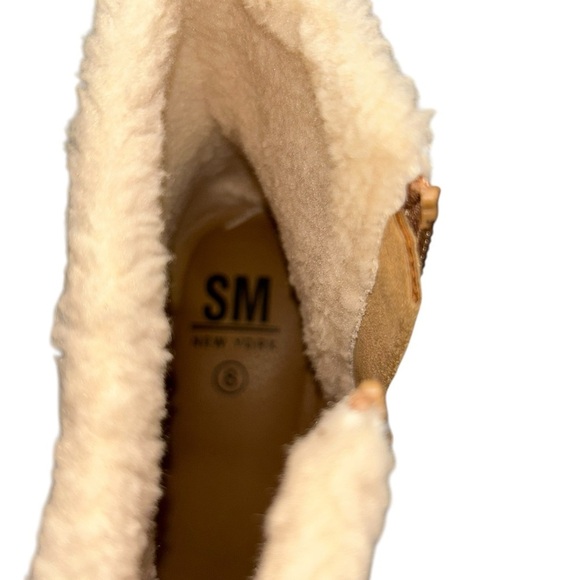 SM NEW YORK Women's Tan Ankle platform Boots size 8 Medium - Picture 7 of 10